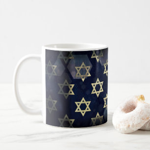 Caneca De Café SlipperyJoe's Happy Hanukkah, estrela múltipla do 