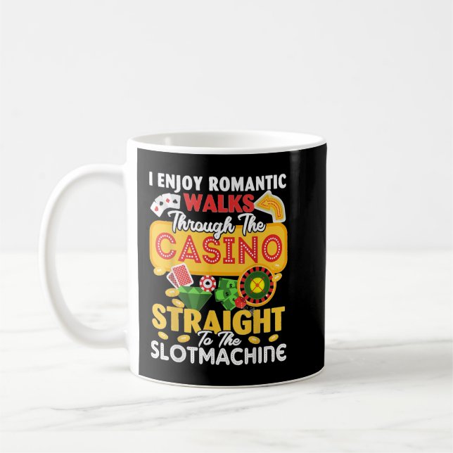 Caneca De Café Slo Machine Gambling Casino Gambler Vegas (Esquerda)