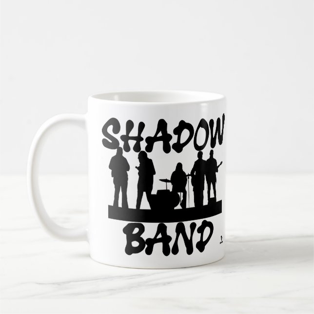 Caneca De Café Slogan de Humor Musical do Shadow Banda (Esquerda)