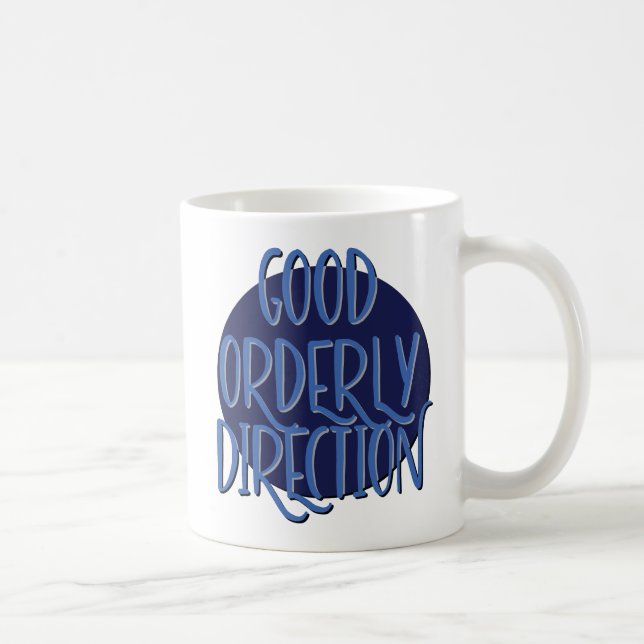 Caneca De Café Slogan de Recuperação de Boa Direção Ordenada Mug (Direita)