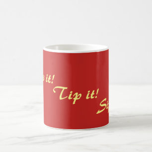 Caneca De Café slogan de rima do bebendo do texto do divertimento