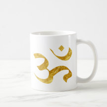 Slogan Mug | Ohm Yoga Yogi | ouro de ouro
