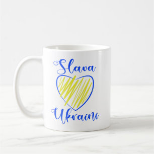 Caneca De Café Slogan Slava Ucraniano Glória à Ucrânia