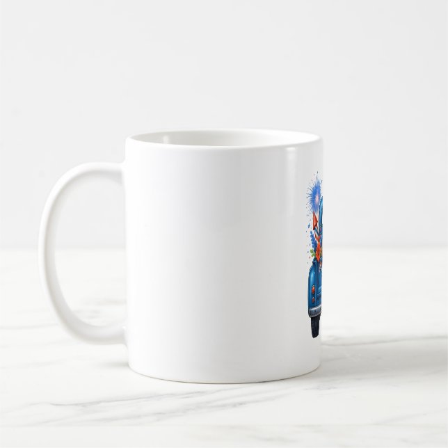 Caneca De Café Sloth 4 de julho nos Estados Unidos (Esquerda)