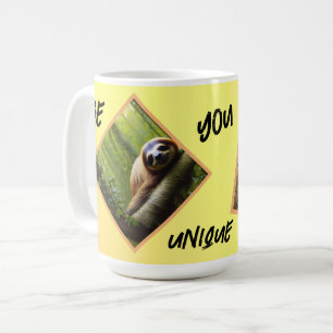 Caneca De Café Sloth "Be You Unique",