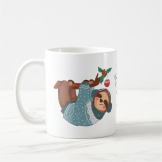 Caneca De Café Sloth Christmas