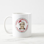 Caneca De Café Sloth Christmas Snow Winter Animals Sloths<br><div class="desc">The sloth for Christmas with fairy lights. Funny animals with gifts and snow for the holidays. Also funny for christmas in July. Sloths are cute animals and perfect for Christmas.</div>