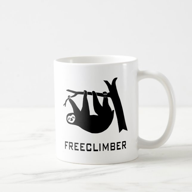 Caneca De Café sloth faultier animal pútrido climber freeclimber (Direita)