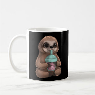 Caneca De Café Sloth Kawaii Boba Bubble milk Tea Tapioca Pearls