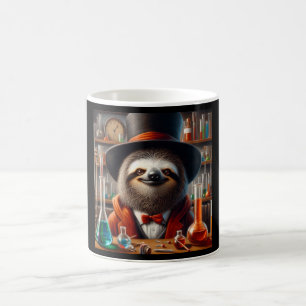 Caneca De Café Sloth Mad Scientist