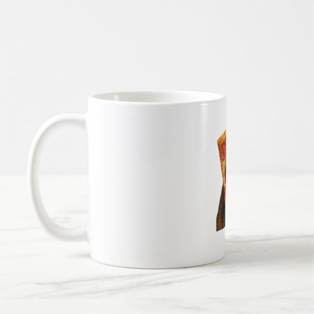 Caneca De Café Sloth pizza funny weird prank meme cute happy chri (Esquerda)