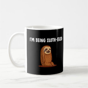 Caneca De Café Slothered Humor Lpreguiçoso Meme Animal