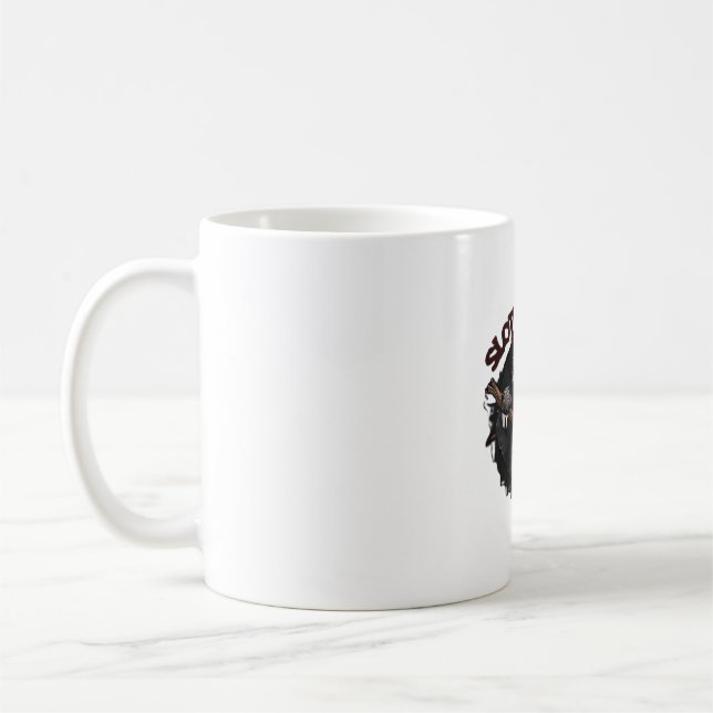 Caneca De Café Slothoween Chique e Emocionante - Clássico do Preg (Esquerda)