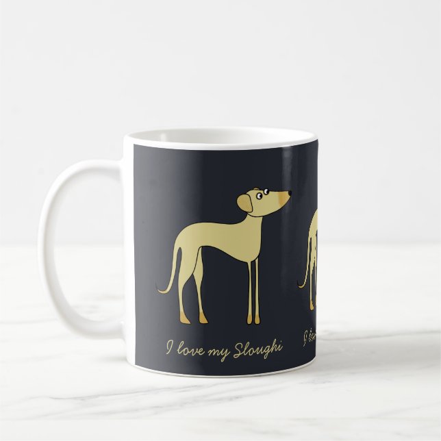 Caneca De Café Sloughi Dog (Esquerda)