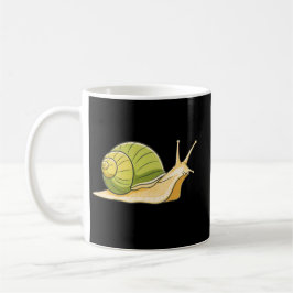 Caneca De Café Slow and Steady Snail – Calm Low Energy Mornining