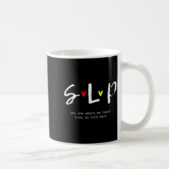 Caneca De Café Slp Teacher Shirts Speech Language Pathologist Gif (Direita)