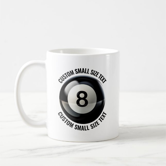 Caneca De Café Small Personalized Text Tennis Ball  11 oz. Custom (Esquerda)