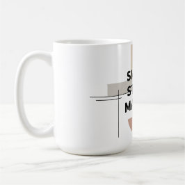 Caneca De Café Small Steps Matter Geometric Mug