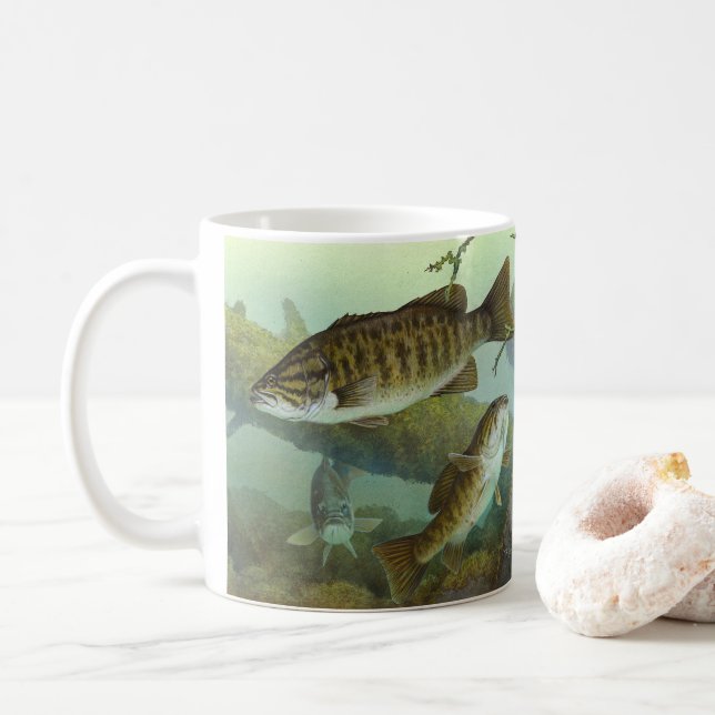 Caneca De Café Smallmouth bass (Com Donut)