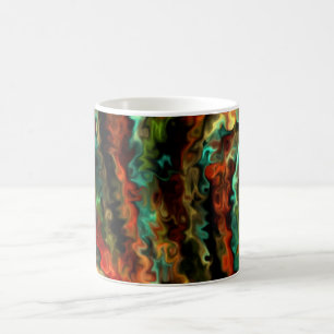 Caneca De Café Smart Wavy Abstrato Modern Art 45b.5