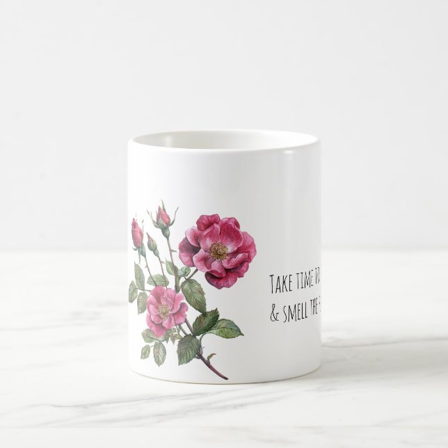 Caneca De Café Smell the Roses   (Centro)