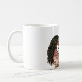 Caneca De Café Smell the Roses Black Girl