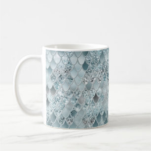 Caneca De Café Smermaid Scales Glam #13 (Faux Glitter) #decor #ar