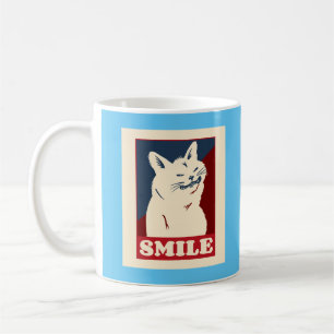 CANECA DE CAFÉ SMILE CAT FUNNY CAFFEE MUG