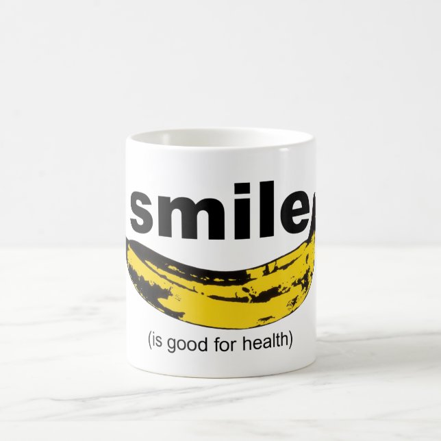 Caneca De Café SMILE é bom para saúde Mug (Centro)