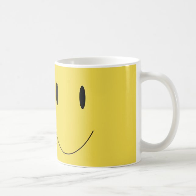 Caneca De Café Smile Yellow Happy Face 001 (Direita)