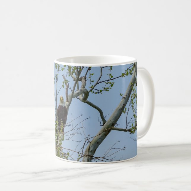 Caneca De Café Smilha de águia careca (Frente Esquerda)
