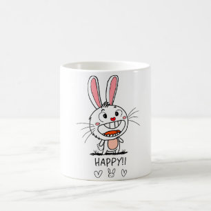 Caneca De Café Smiling Bunny
