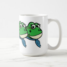 Caneca De Café Smiling Frogs