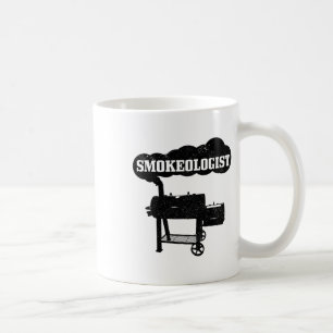 Caneca De Café Smokeologista Churrasco Griling Chef Fumante Engra