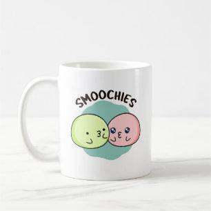 Caneca De Café Smoochies Funny Beijando Mochi Pun