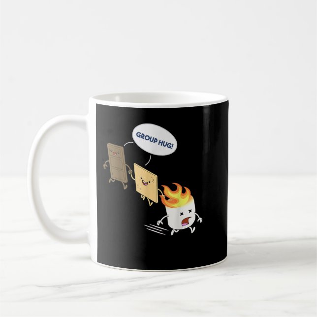 Caneca De Café Smores Campfire Marshmallow Roasting Funny Campin (Esquerda)