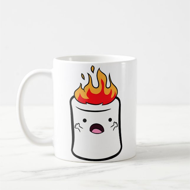 Caneca De Café Smores S'Mores Camping Marshmallow Halloween Marsh (Esquerda)