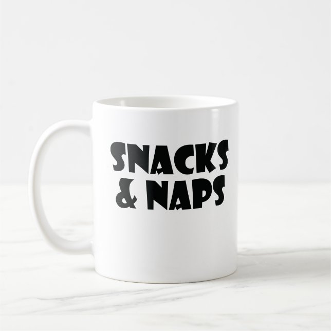 Caneca De Café Snacks E Soneca (Esquerda)