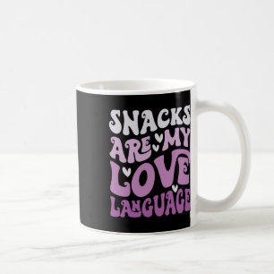 Caneca De Café Snacks São Minha Linguagem do Amor Dia dos Namorad