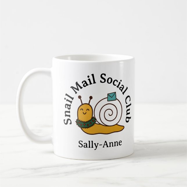 Caneca De Café Snail Mail Social Club Cosy Letter Writer (Esquerda)