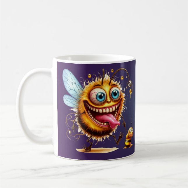 Caneca De Café Snark e Sarcasm Abelhas Loucas (Esquerda)
