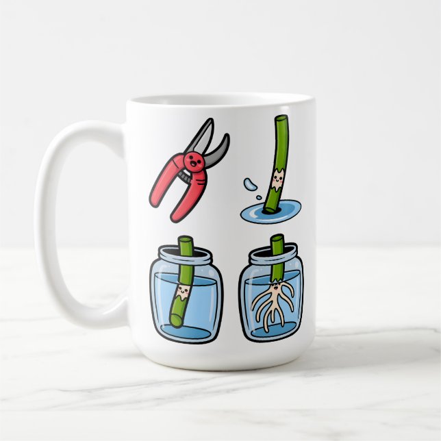 Caneca De Café Snip, Root, Repeat (Esquerda)