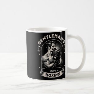 Caneca De Café #snirt Clube de Boxe Gentleman Retro Com Caixa Mot