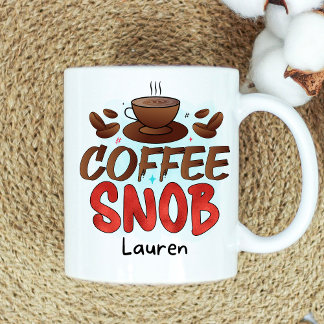 Caneca De Café Snob Coffee Mug Personalizado