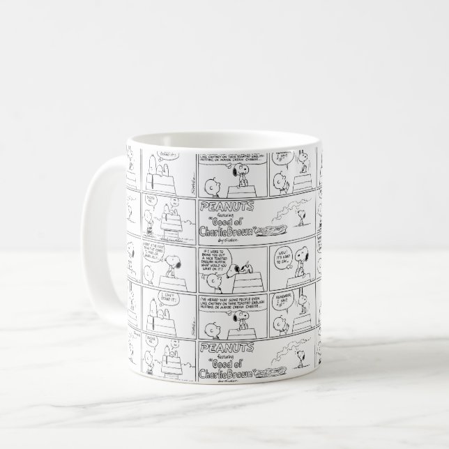 Caneca De Café Snoopy & Charlie Brown | Inglês Muffin (Frente Esquerda)