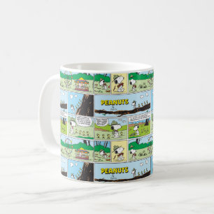 Caneca De Café Snoopy e Amigos   Ir acampar