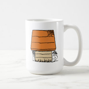 Caneca De Café Snoopy Halloween Spider Web Doghouse