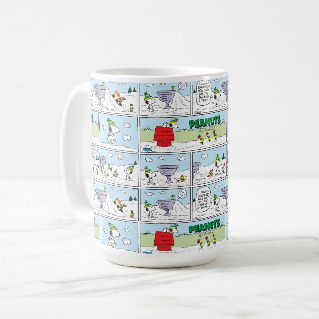 Caneca De Café Snoopy & The Zamboni Crew (Frente Esquerda)
