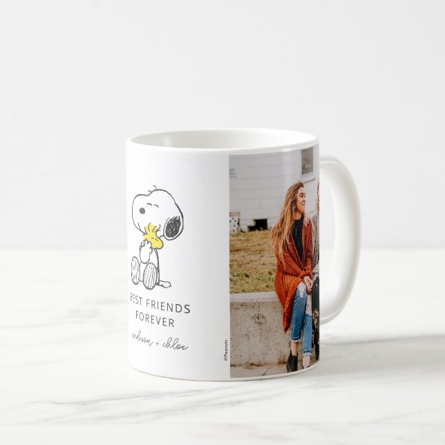 Caneca De Café Snoopy & Woodstock | Melhores Amigos - Foto (Frente Esquerda)