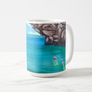 Caneca De Café Snorkeling no Paraíso